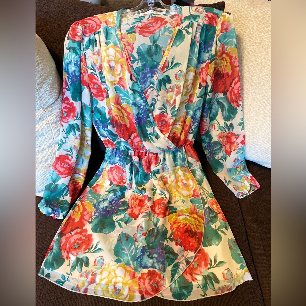 Floral Wrap Dress